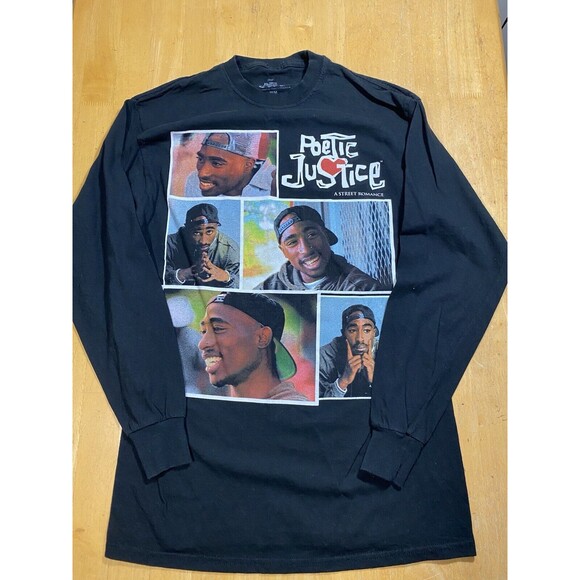 Tupac Shakur Poetic Justice Movie Long Sleeve Shirt Mens Size Medium 18pit2pit - Picture 1 of 5
